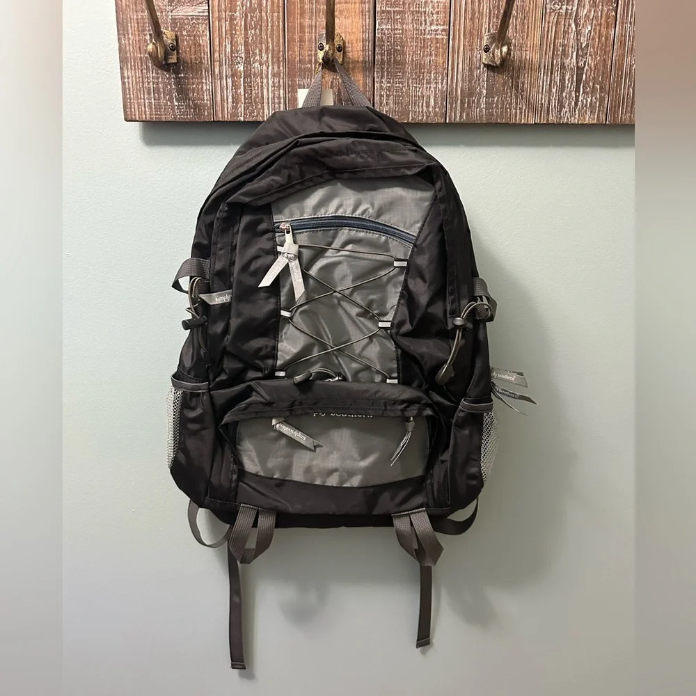 Simply Southern School Backpack Bookbag Black Gray - Picture 1 of 8